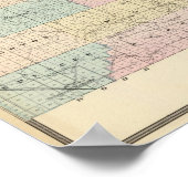 マラソンカウンティの地図 ポスター (角)