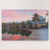 マラソンキーフロリダクリスマスグリーティング ジグソーパズル (横)