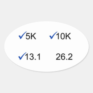 マラソンゴール 楕円形シール