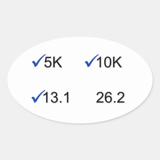 マラソンゴール 楕円形シール (正面)