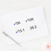 マラソンゴール 楕円形シール (封筒)