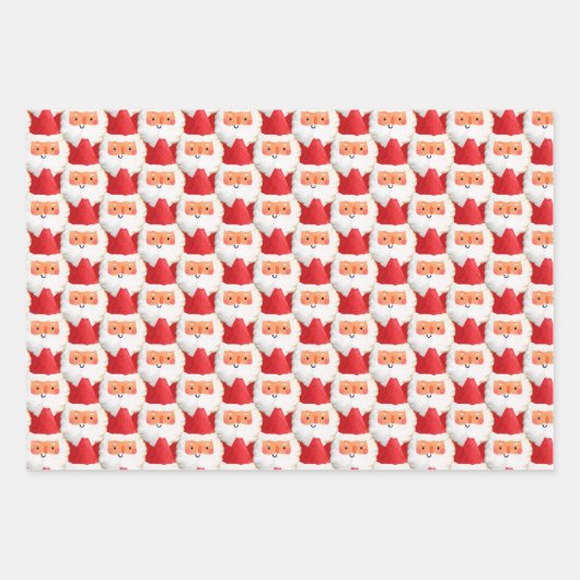 マラソンサンタおもしろいスアクティブはっきりしたスポーツクリスマス ラッピングペーパーシート (正面2)