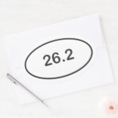 マラソンステッカー 楕円形シール (封筒)