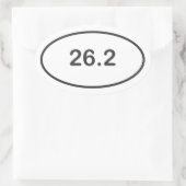 マラソンステッカー 楕円形シール (バッグ)