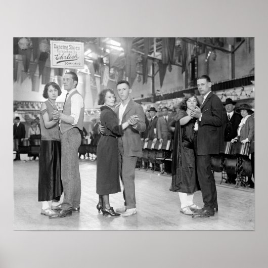 マラソンダンサー， 1923.ヴィンテージ写真 ポスター (正面)