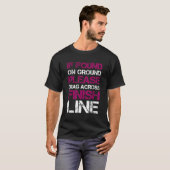 マラソンラおもしろいンナーマラソンランニング選手の発見もし Tシャツ (正面フル)