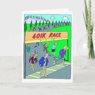 マラソンランナーの幸運のカード – 401Kレース カード