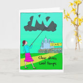 マラソンランナーの幸運のカード – Good Mojos カード (黄色い花)