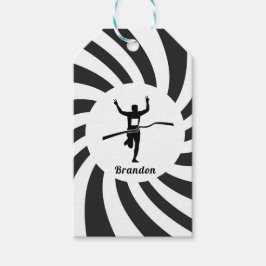 マラソンランナートラッククロスカントリーランニングズの名前 ギフトタグ