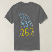 マラソンランナーランニングの贈り物5k 10k tシャツ (デザイン正面)