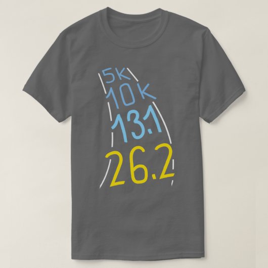マラソンランナーランニングの贈り物5k 10k tシャツ (デザイン正面)