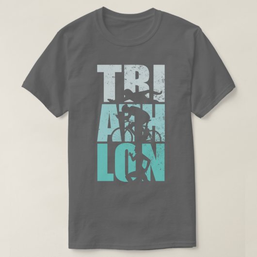 マラソンランナー走ジョギングトライアスロンアスリート Tシャツ (デザイン正面)