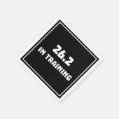 マラソンランナー26.2ランニングトレーニング スタンダードカクテルナプキン (角)