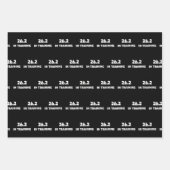 マラソンランナー26.2ランニングトレーニング ラッピングペーパーシート (正面)