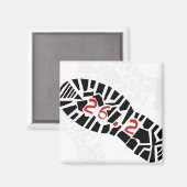 マラソンランナー26.2磁石 マグネット (正面/裏面)