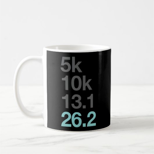 マラソンランナー5K 10K 131 262マラソン選手 コーヒーマグカップ (左)