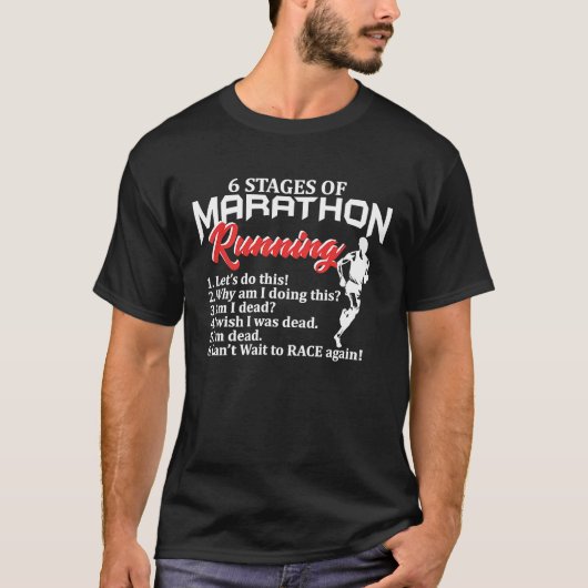 マラソンランニングクロスカントリージョガーのステージ Tシャツ (正面)