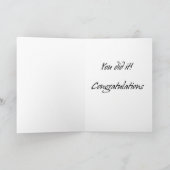 マラソンランニング大会はベビー祝いに似ている カード (内部)