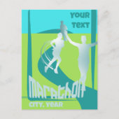 マラソンラ走ンナークラブ挨拶はがき ポストカード (正面)