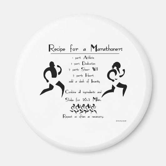 マラソンレシピ マグネット (正面)