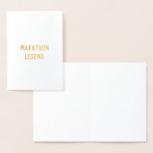 マラソンレジェンドおめでとう幸運カード 箔カード (ディスプレー)
