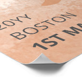 マラソンレースパーソナライズされたランナーギフト ポスター (角)