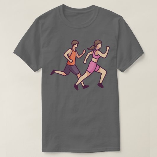 マラソンレース Tシャツ (デザイン正面)