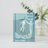 マラソン大会の挨拶グッズ ポストカード (スタンド正面)