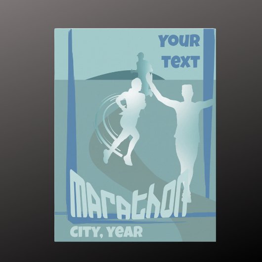 マラソン大会の挨拶グッズ ポストカード