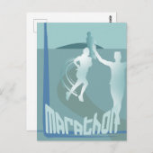 マラソン大会の挨拶グッズ ポストカード (正面/裏面)