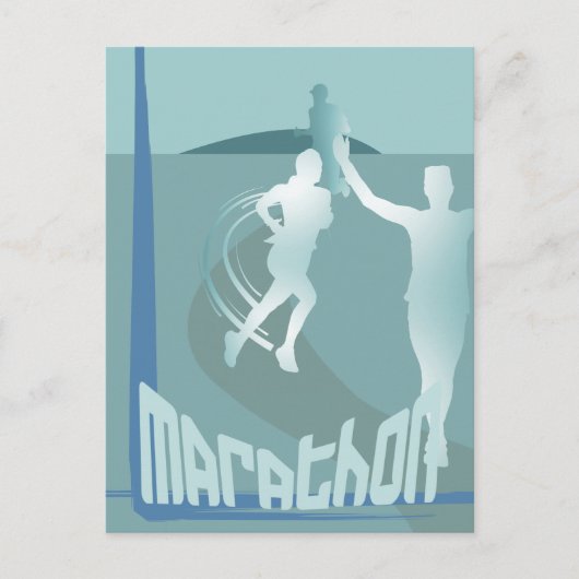 マラソン大会の挨拶グッズ ポストカード (正面)