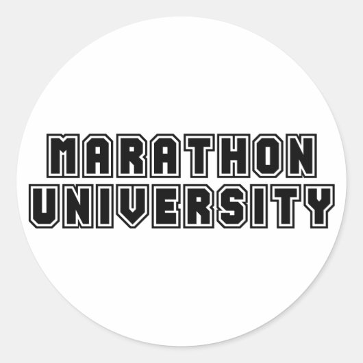 マラソン大学 ラウンドシール (正面)