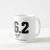 マラソン完走 26.2マイル ランニングギフト コーヒーマグカップ (正面右)