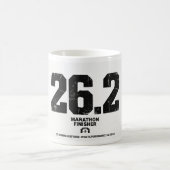 マラソン完走 26.2マイル ランニングギフト コーヒーマグカップ (中央)