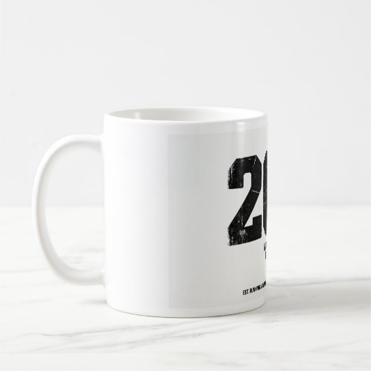 マラソン完走 26.2マイル ランニングギフト コーヒーマグカップ (左)