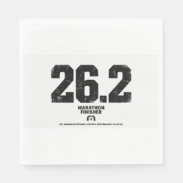 マラソン完走 26.2マイル ランニングギフト スタンダードランチョンナプキン