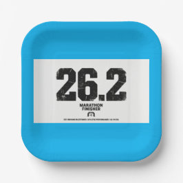 マラソン完走 26.2マイル ランニングギフト ペーパープレート
