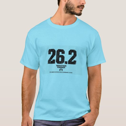 マラソン完走 26.2マイル ランニングギフト Tシャツ (正面)