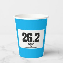 マラソン完走 42.195km ランニングギフト 紙コップ