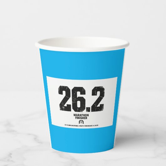 マラソン完走 42.195km ランニングギフト 紙コップ (正面)