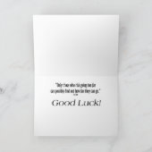 マラソン定義の幸運 カード (内部)