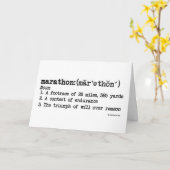 マラソン定義の幸運 カード (黄色い花)