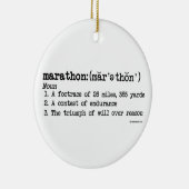 マラソン定義 セラミックオーナメント (右)