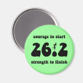 マラソン感動的 マグネット (正面/裏面)