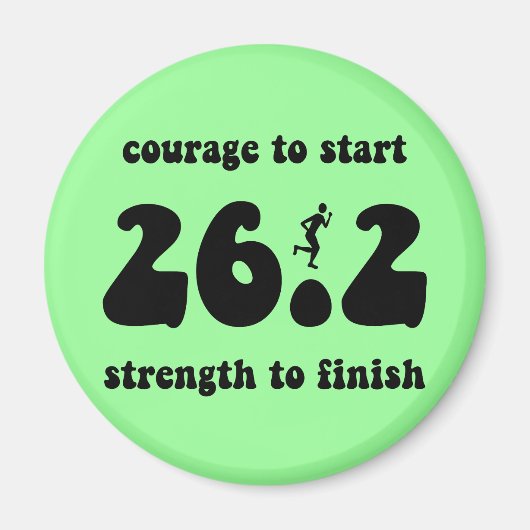 マラソン感動的 マグネット (正面)