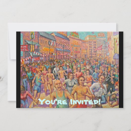 マラソン招待されました! 招待状 (正面)