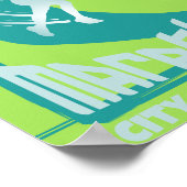 マラソン走ランナークラブの壁飾り ポスター (角)