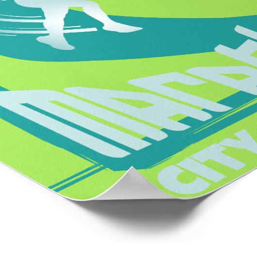 マラソン走ランナークラブの壁飾り ポスター (角)