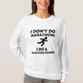マラソン走者はやらないマラソン走者はやる Tシャツ (正面)