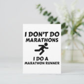 マラソン走者をする サンキューカード (スタンド正面)